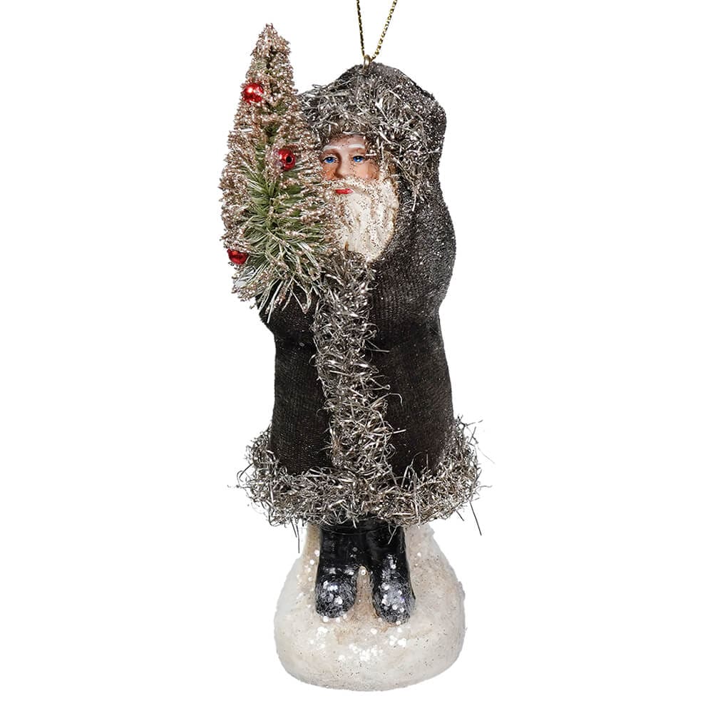 Velvet Gray Belsnickle Ornament - Ornaments