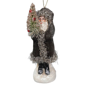 Velvet Gray Belsnickle Ornament - Ornaments