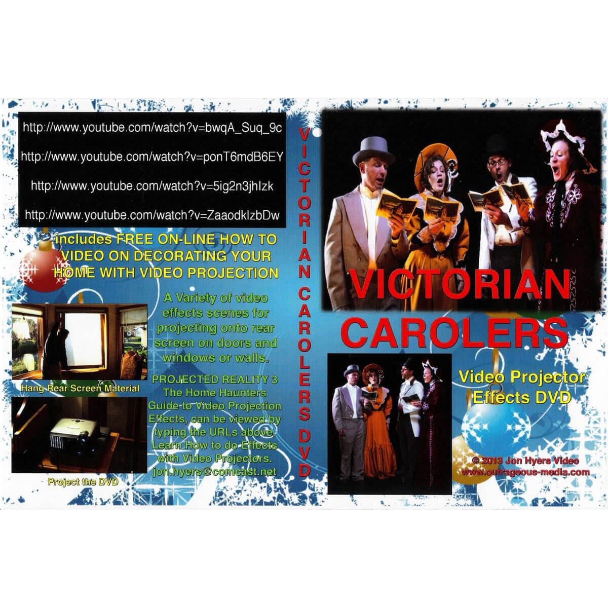 Victorian Carolers Projection DVD