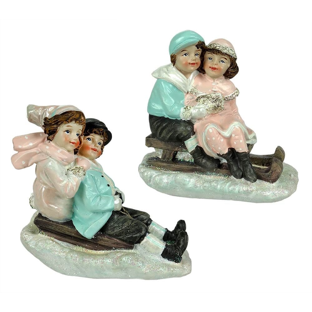 Victorian Sledding Children Set/2