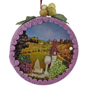 Vineyard Scene Diorama Ornament