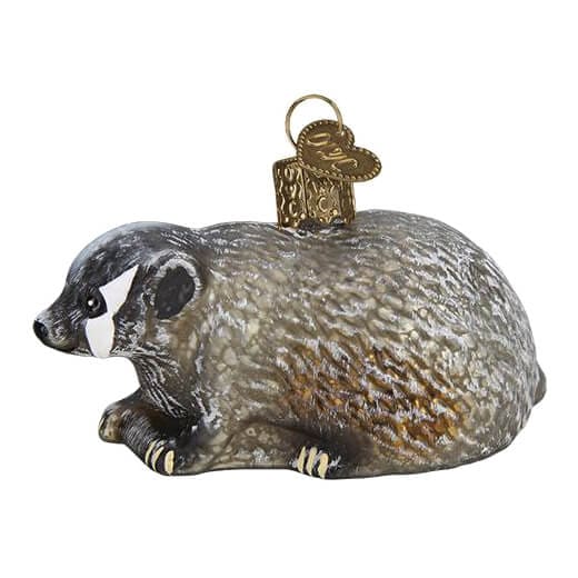 Vintage Badger Ornament