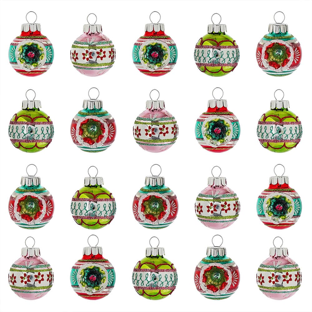 Vintage Celebration Decorated Ornaments Set/20