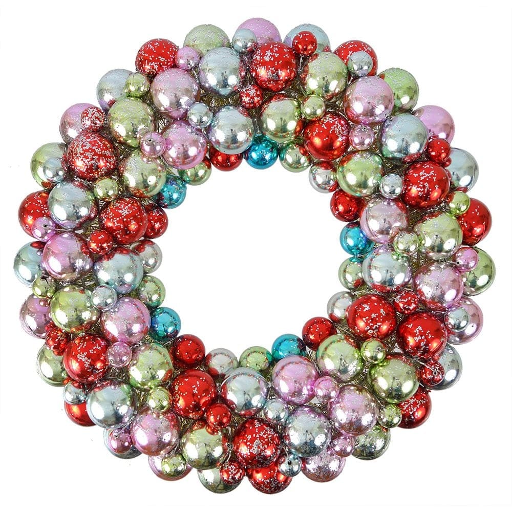 Vintage Encrusted Ball Wreath