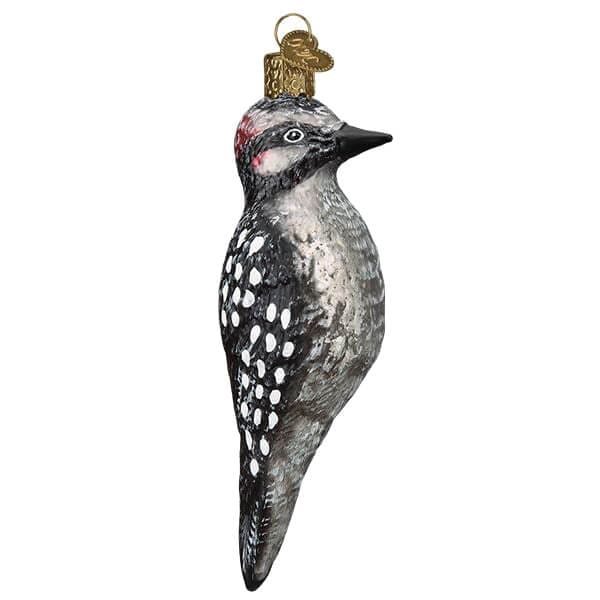 Vintage Hairy Woodpecker Ornament