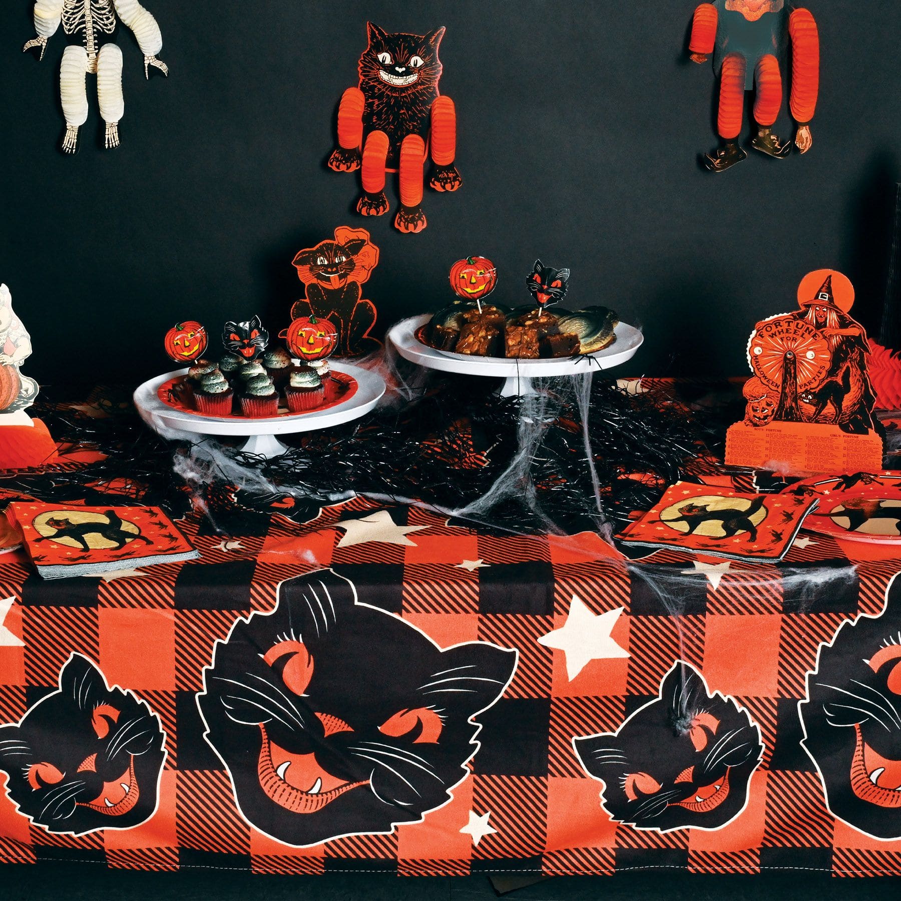 Vintage Halloween Fabric Tablecover - Halloween