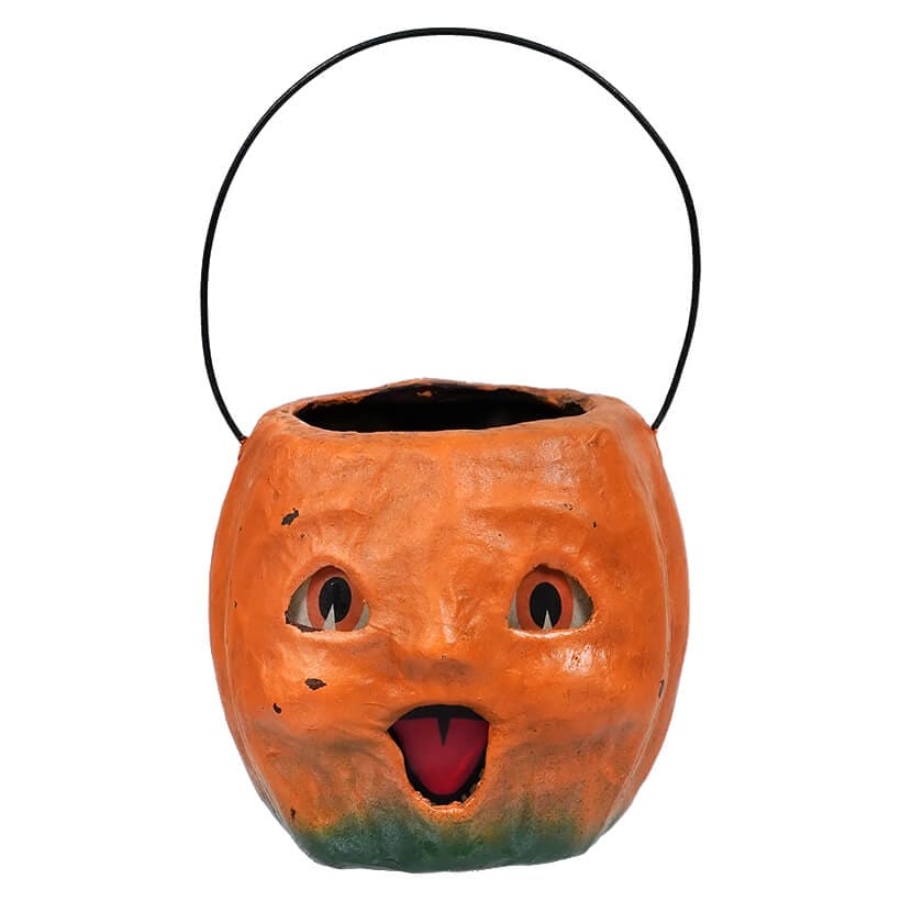 Vintage Happy Mini Pumpkin Bucket