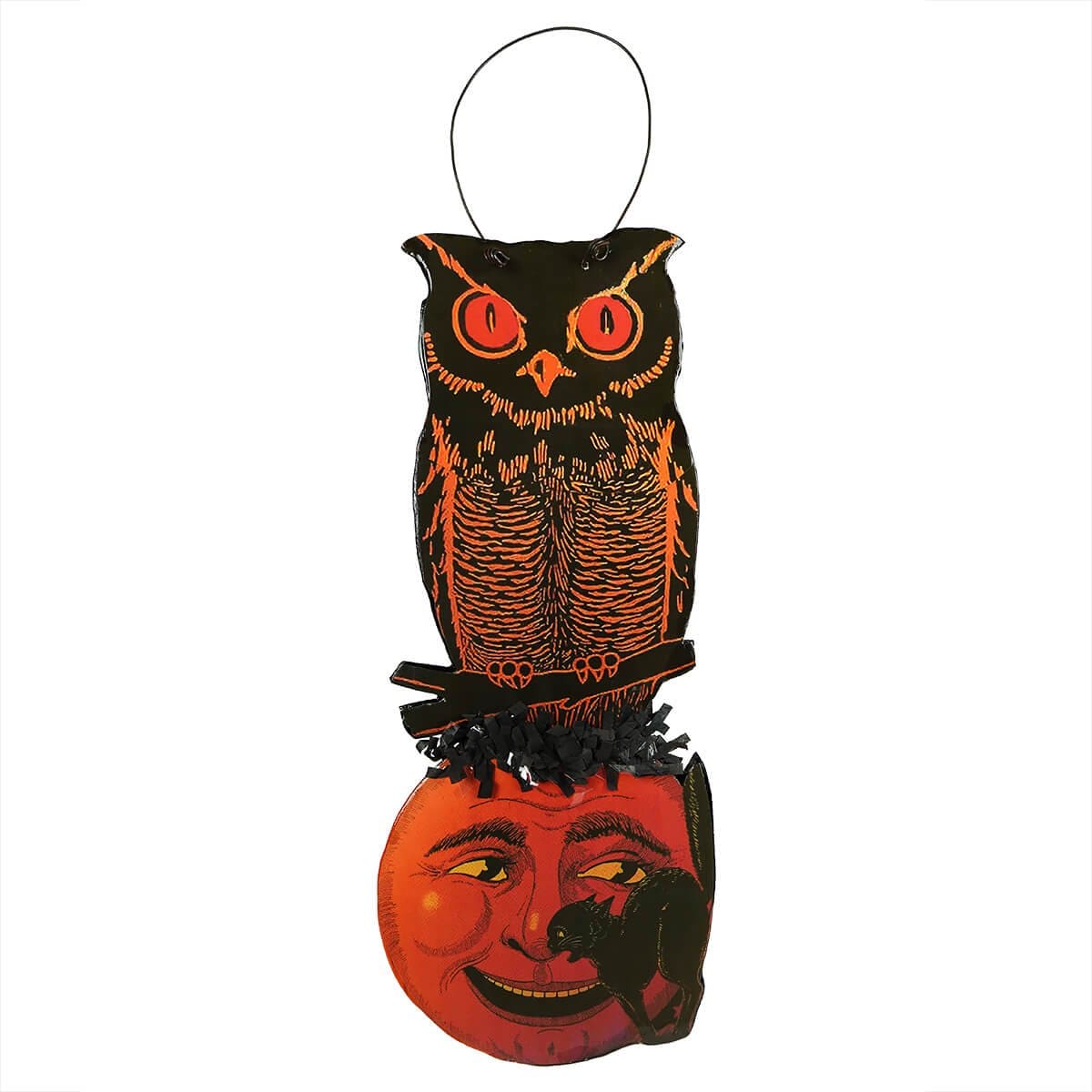 Vintage Owl on Moon Hanger