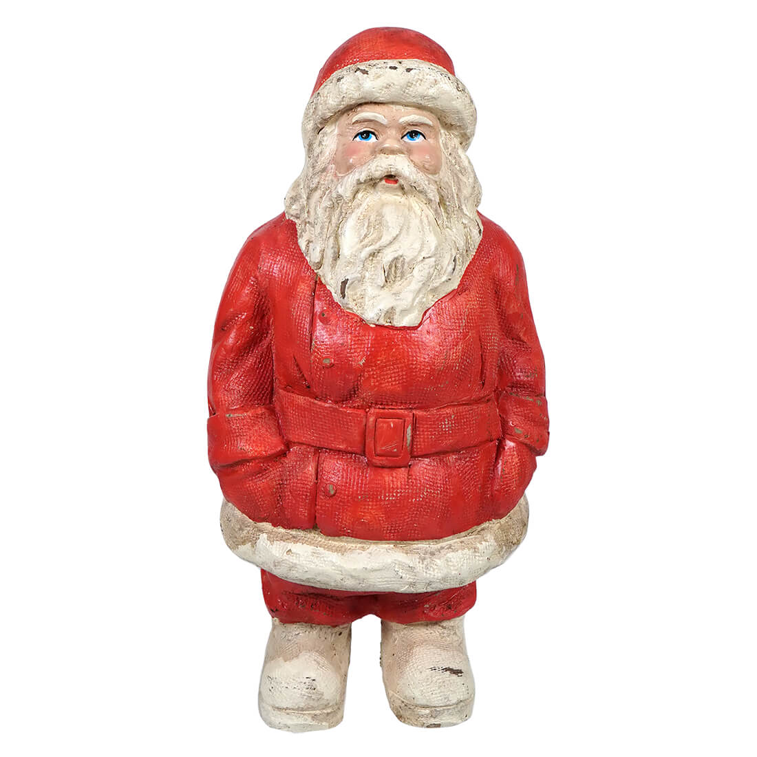 Vintage Red Coat Santa - Christmas