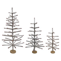 image of Feather, Tinsel & Pre-Lit Christmas Trees decor
