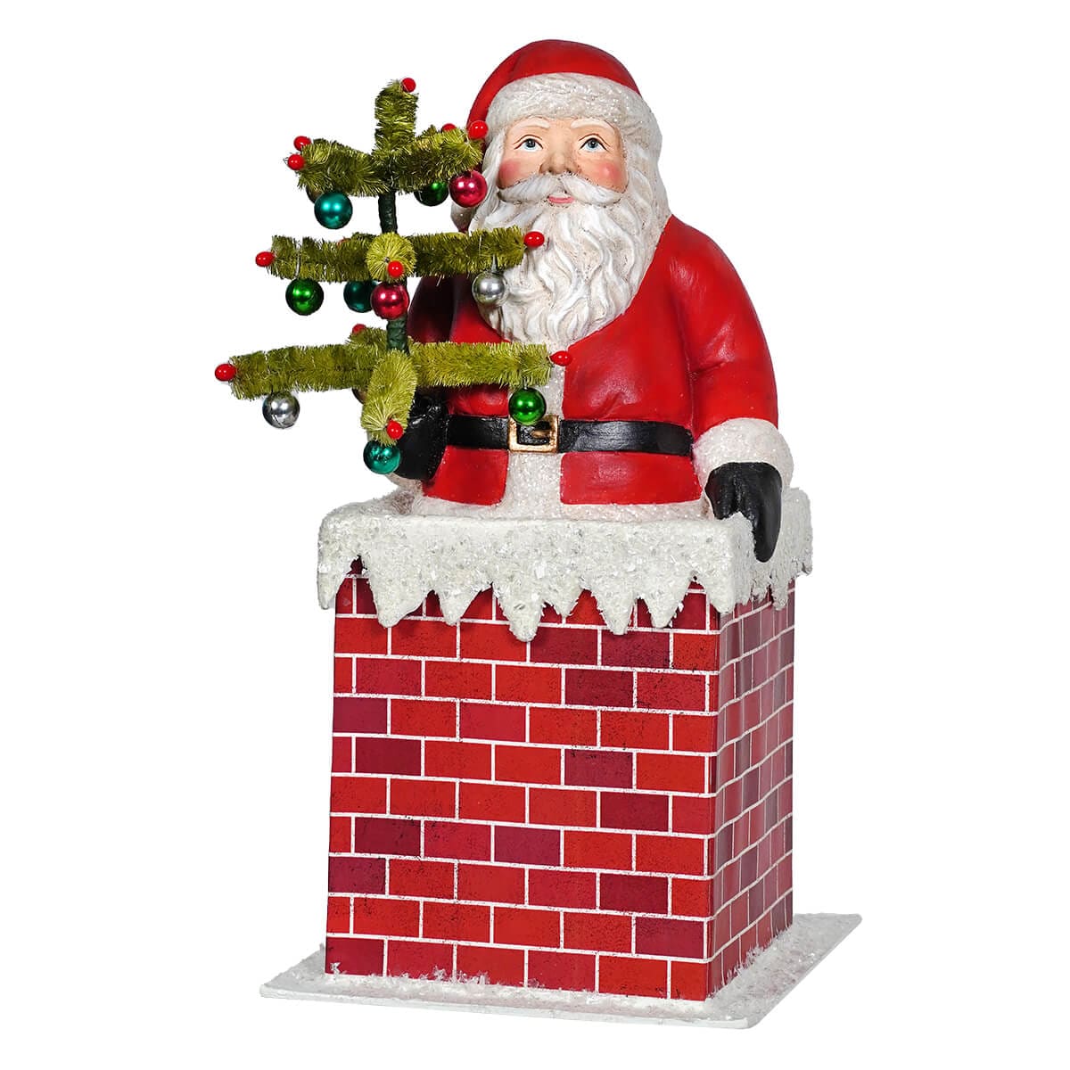 Vintage Santa in Chimney