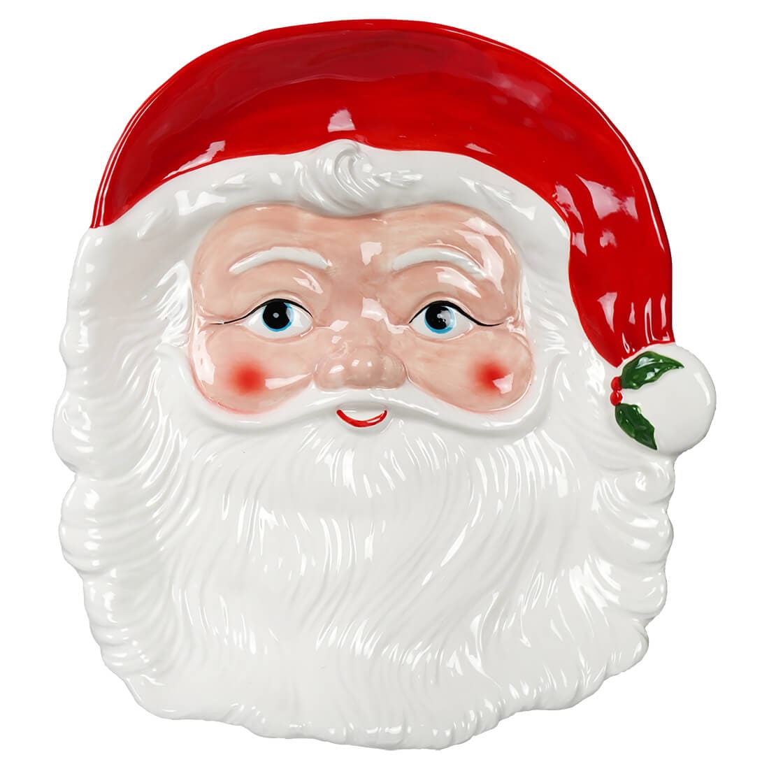 Vintage Santa Shaped Platter