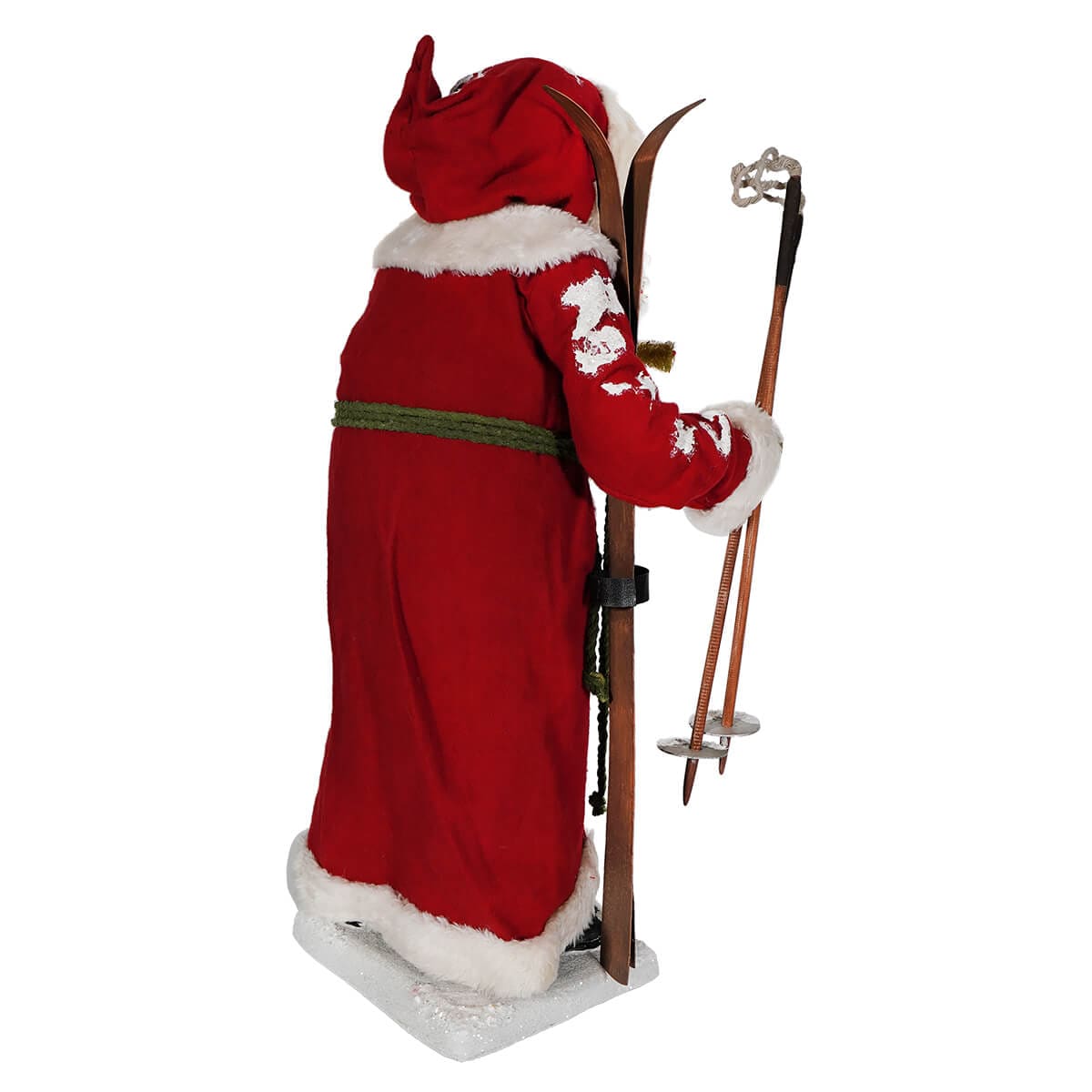 Vintage Santa with Skis