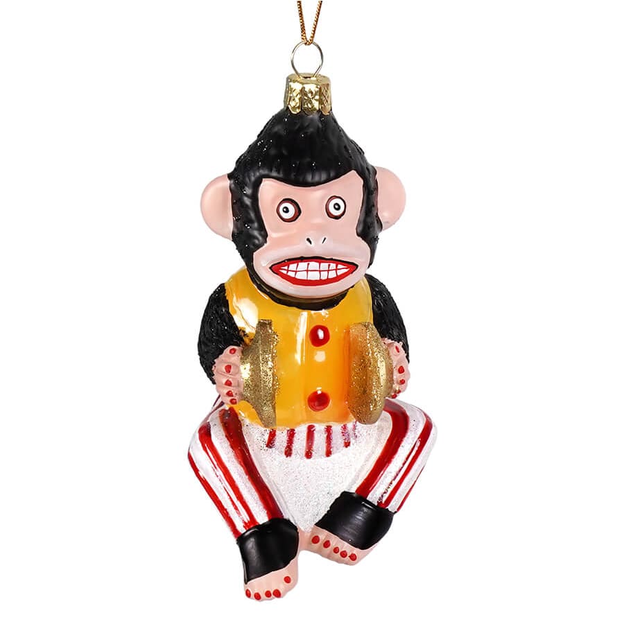 Vintage Toy Monkey Ornament - Ornaments