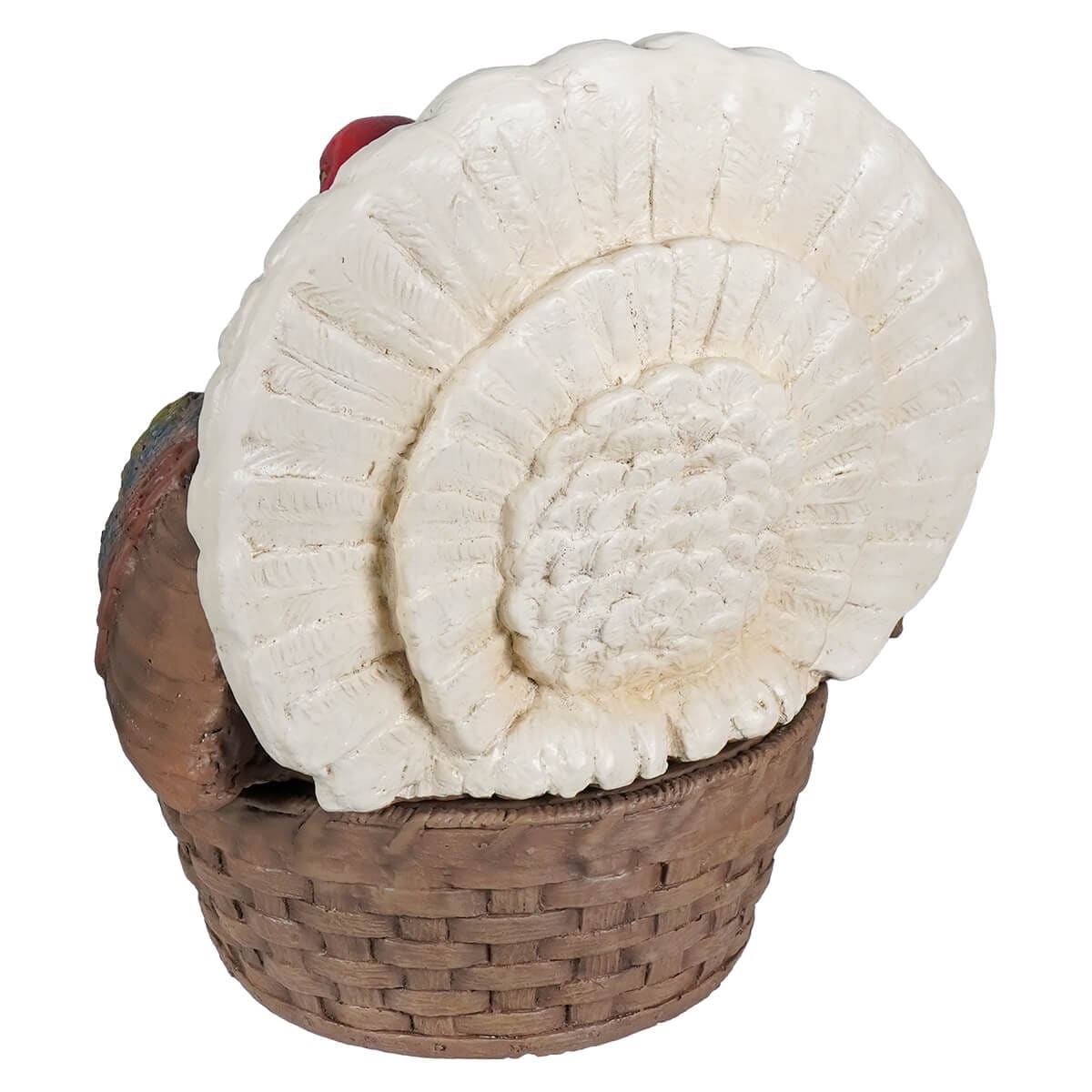 Vintage Turkey In Basket Container - Thanksgiving