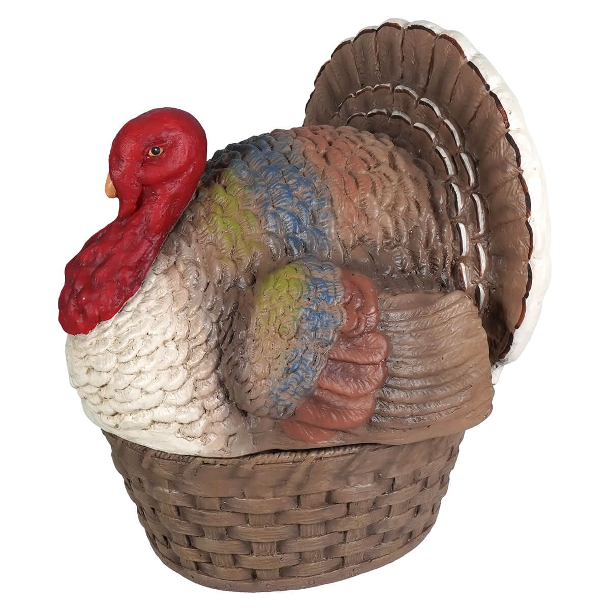 Vintage Turkey In Basket Container by Bethany Lowe Designs – Traditions