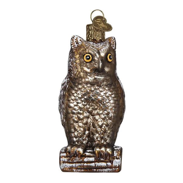 Vintage Wise Old Owl Ornament