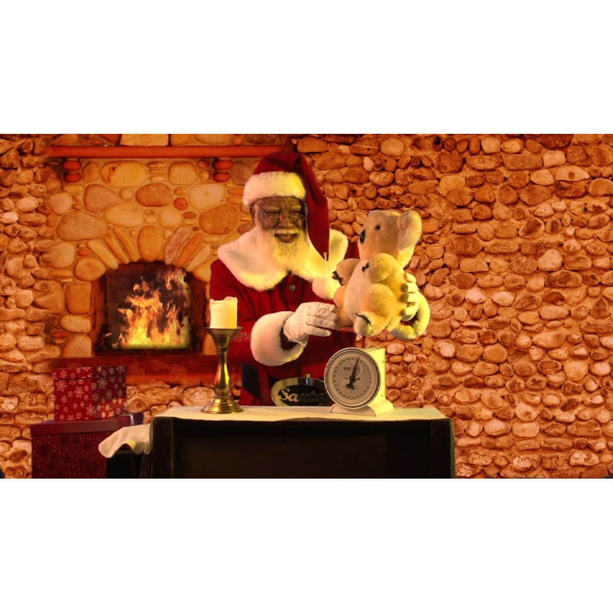 Virtual Black Santa Pro-FX Projector Decor Kit