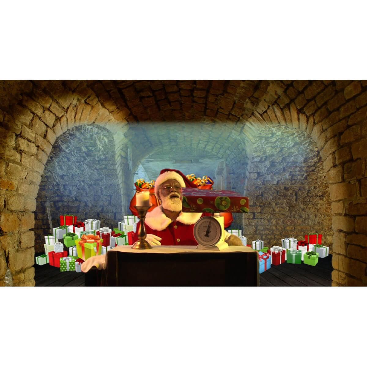 Virtual Black Santa Projection DVD or USB