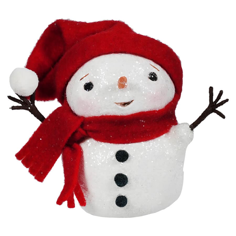 Warm and Cozy Wire Arms Snowman