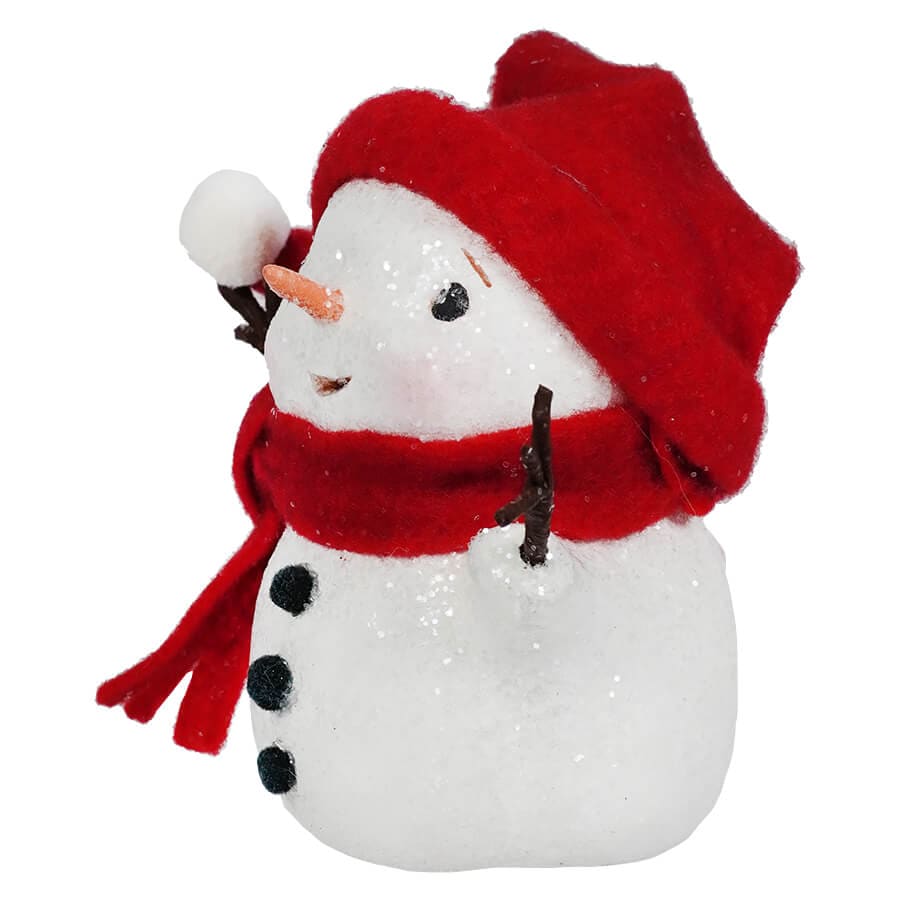 Warm and Cozy Wire Arms Snowman