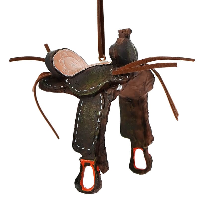 Western Saddle Ornament