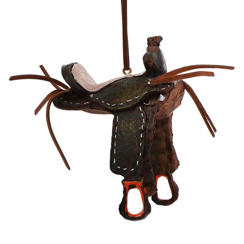 Western Saddle Ornament