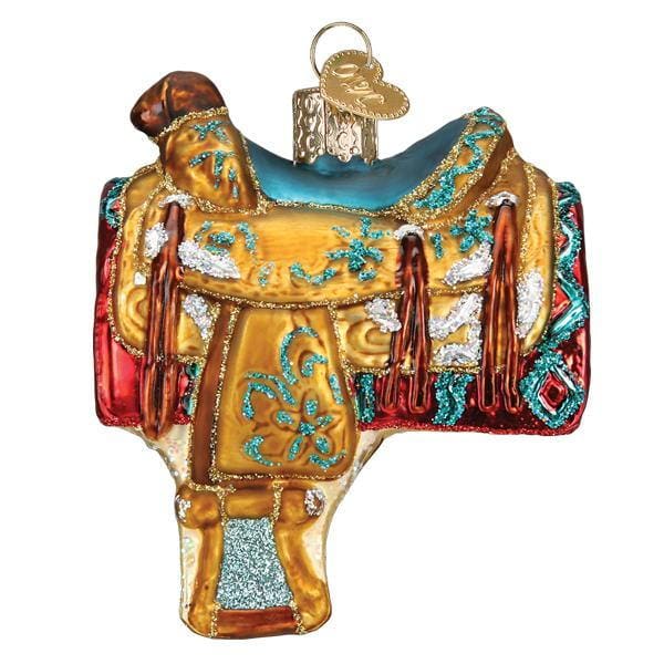 Western Saddle Ornament