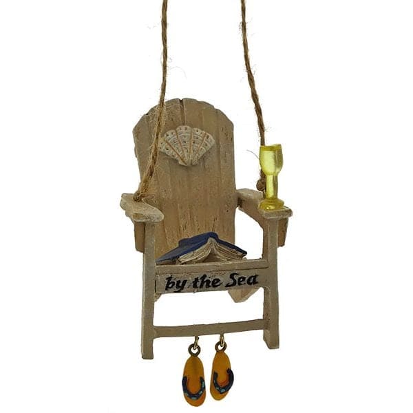 White Beach Chair Ornament