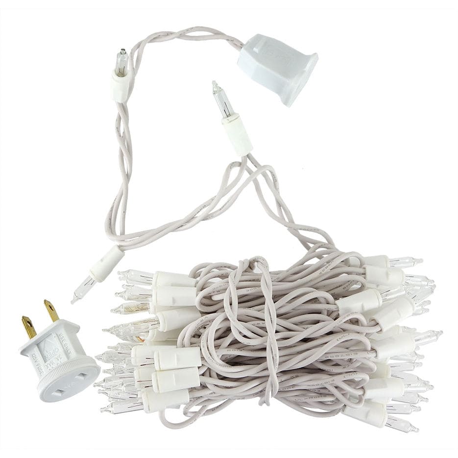 White Cord White Lights 50 Light Strand