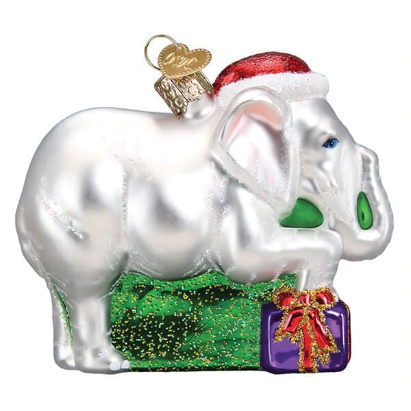 White Elephant Ornament