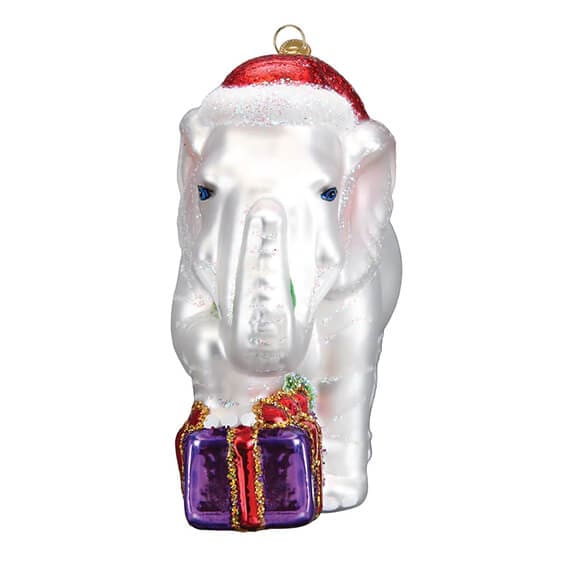 White Elephant Ornament