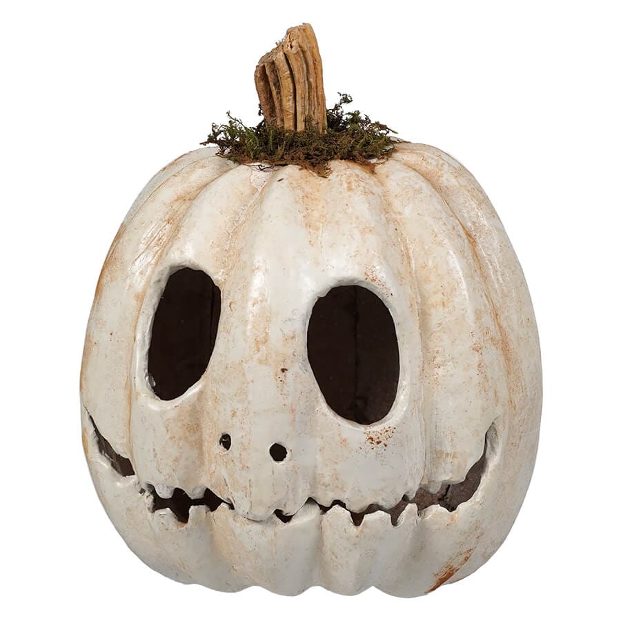 White Ghost Faced Pumpkin