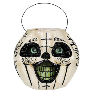 White Grinning Jack O'Lantern