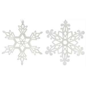 White Hanging Snowflakes Set/2