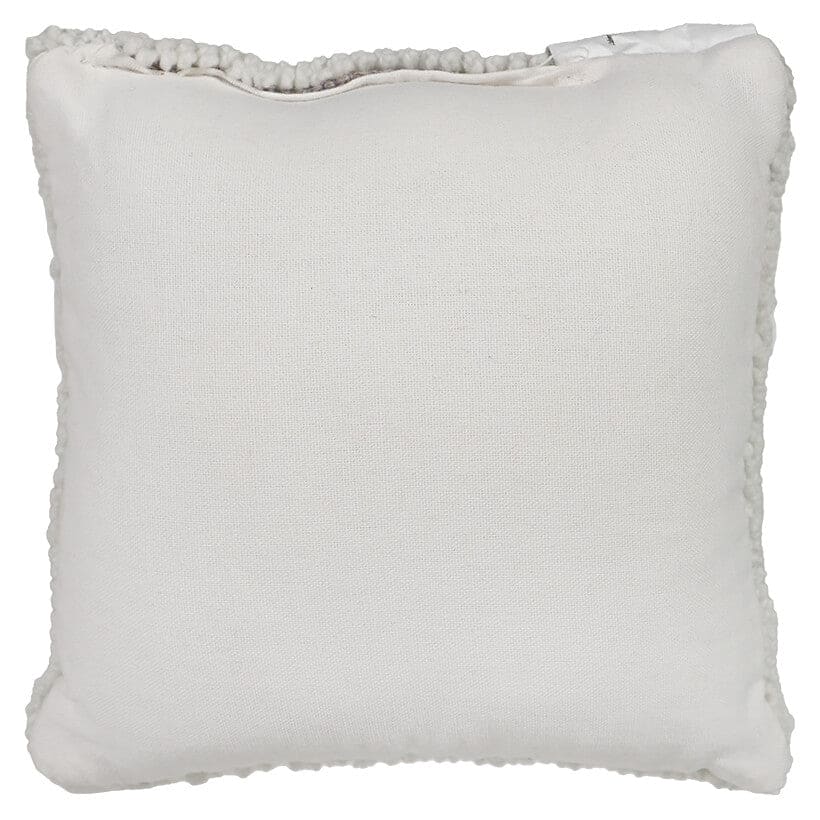 White Hooked "Be Mine" Pillow