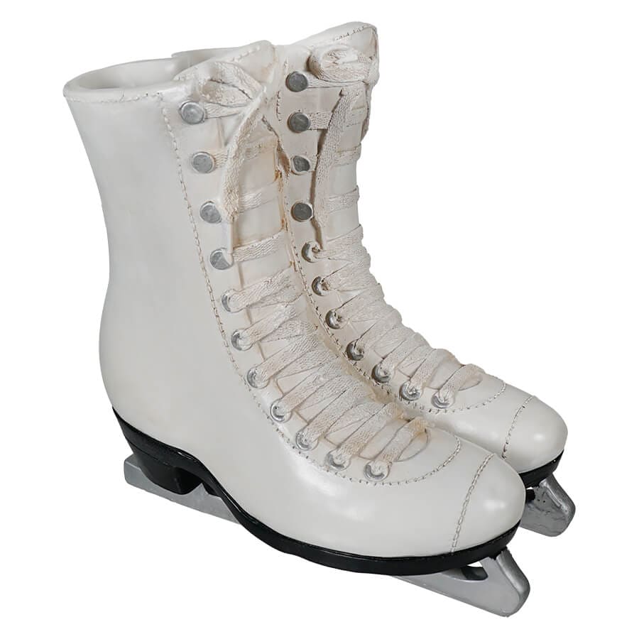 White Ice Skates Planter