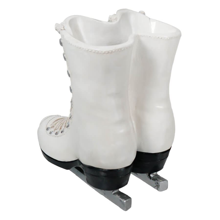 White Ice Skates Planter