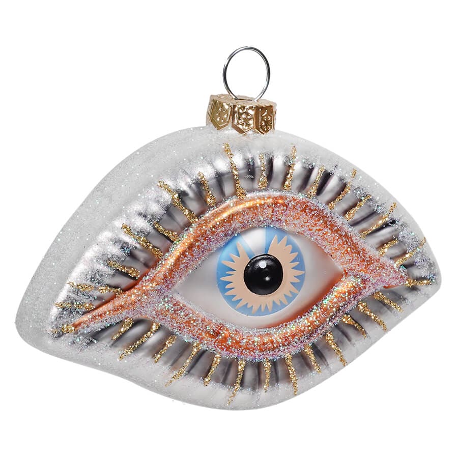 White L'OEIL The Eye Ornament