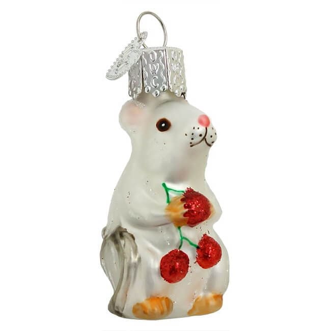 White Mouse Ornament