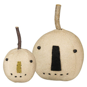 White Pumpkin Head Set/2