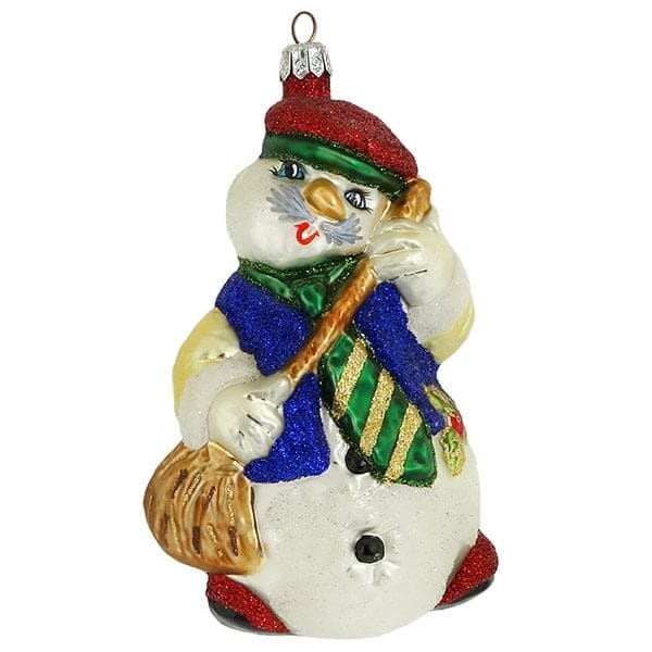 White Whistler Ornament