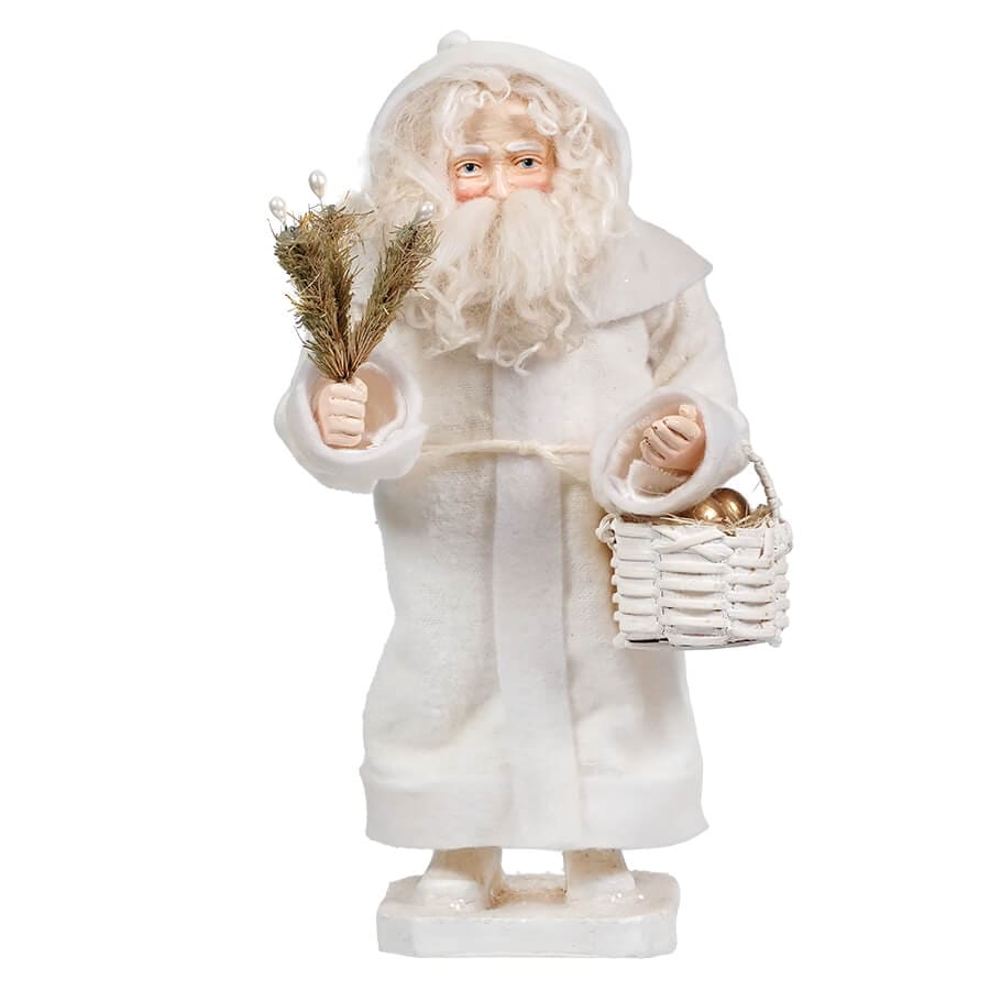 Winter Santa With Basket