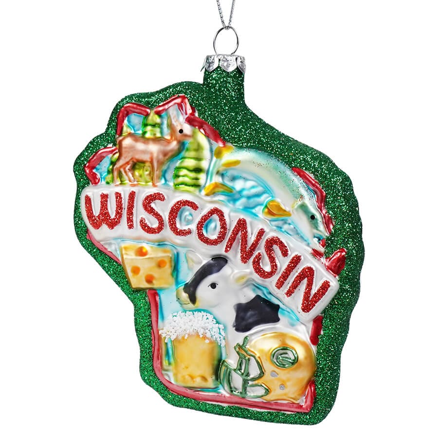 Wisconsin State Ornament - Ornaments