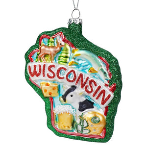 Wisconsin State Ornament - Ornaments