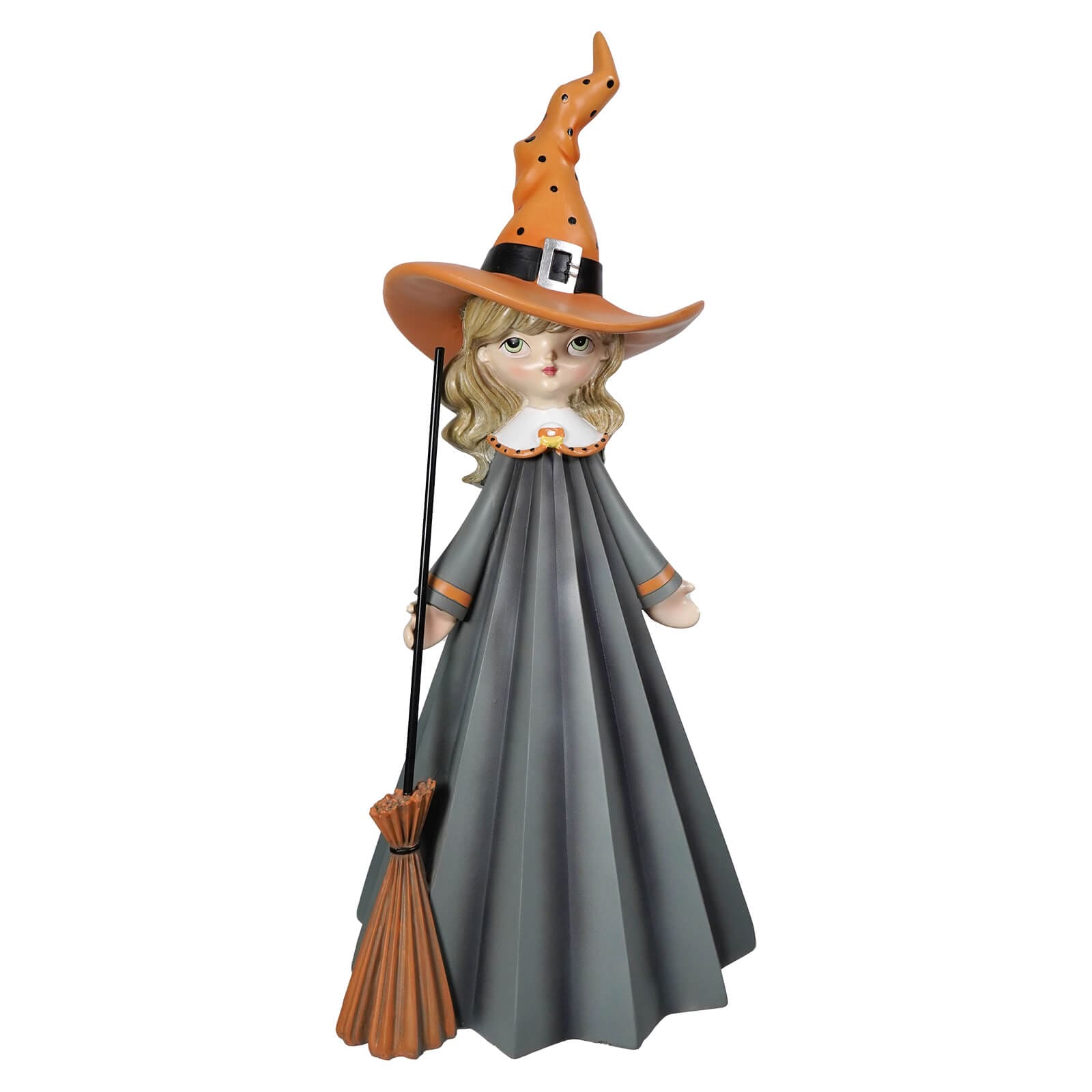 Witch Girl With Broom - Halloween