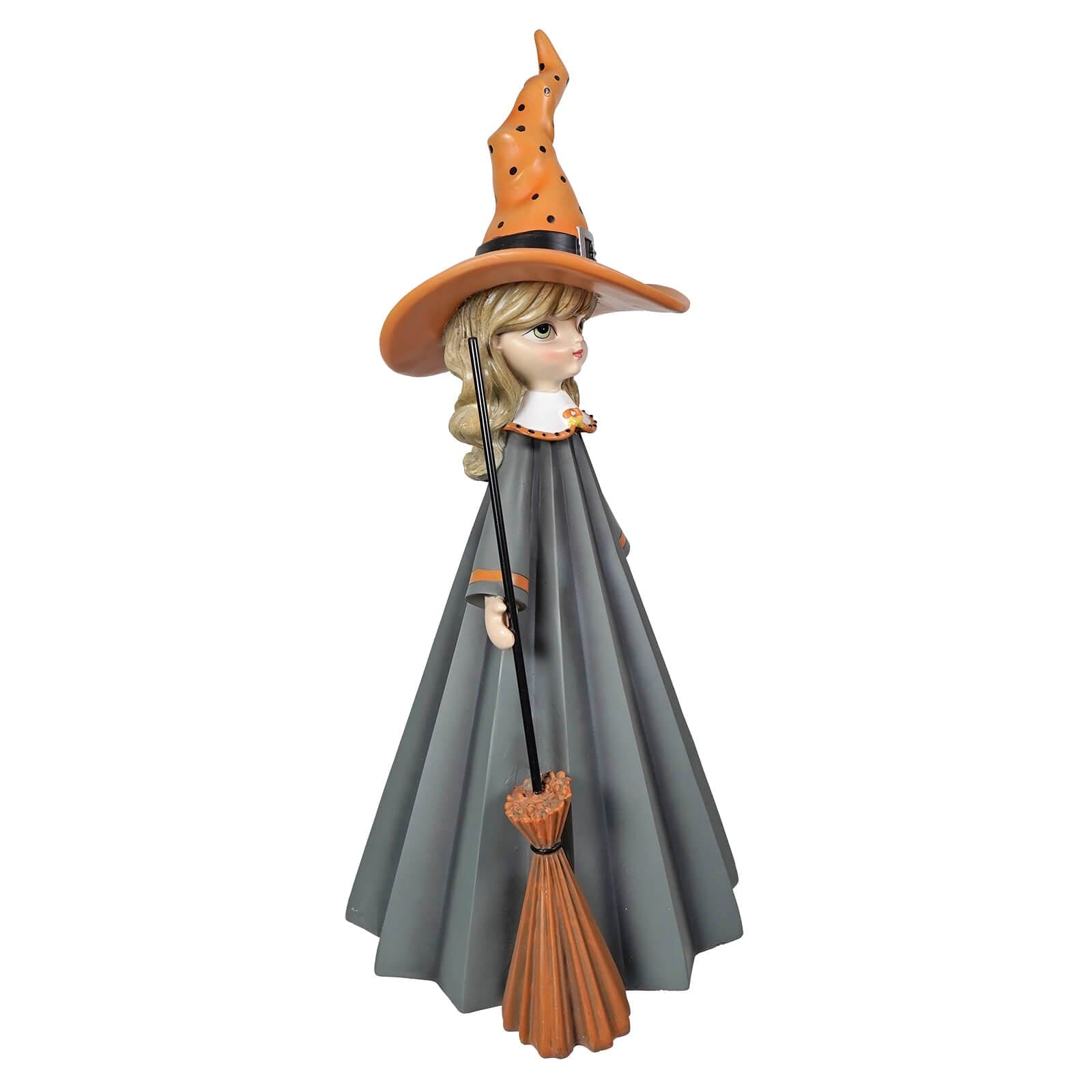 Witch Girl With Broom - Halloween