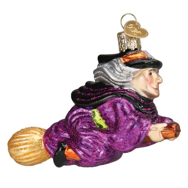 Witch On Broomstick Ornament