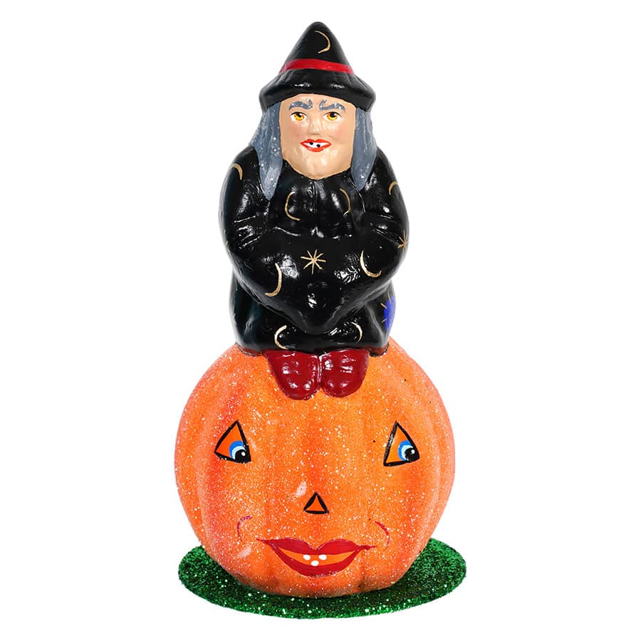 Witch On Pumpkin