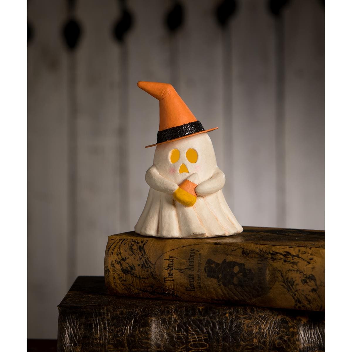 Witchy Ghost with Candy Corn - Halloween